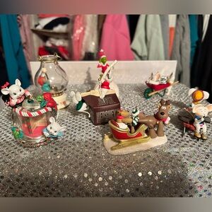 Lot of 7 Previous Hallmark ornaments, no boxes